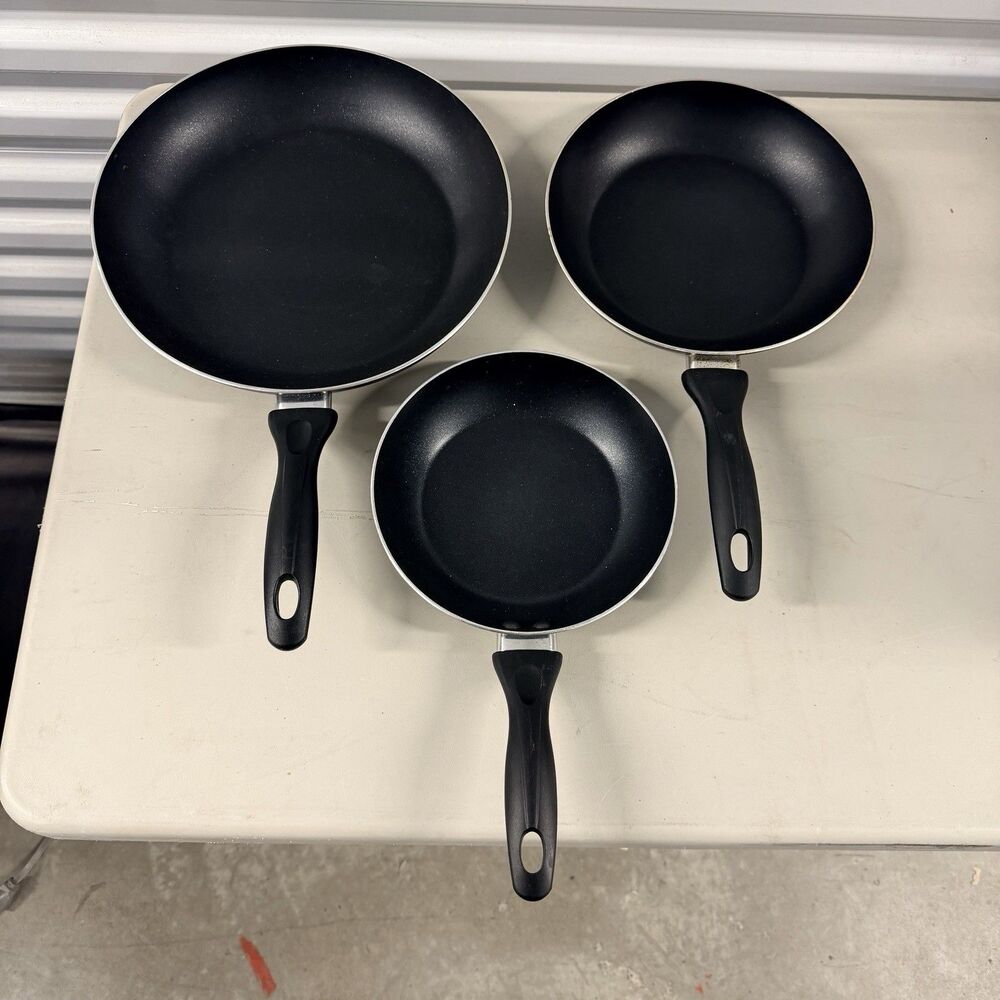 T-fal Classic Nonstick Fry Pan Set Dishwasher Safe Black